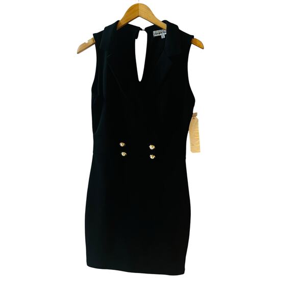 Almost Famous Dresses & Skirts - Almost Famous Button Detail Sleeveless Dress Size L Large NWT Black